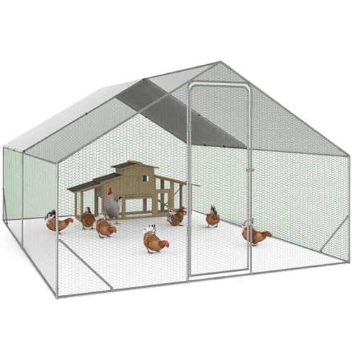 IDMarket – Enclos poulailler 12 m² Parc grillagé 4×3 M Acier galvanisé – Avec filet de toit IDMarket – Enclos poulailler 12 m² Parc grillagé 4×3 M Acier galvanisé – Avec filet de toit pas cher