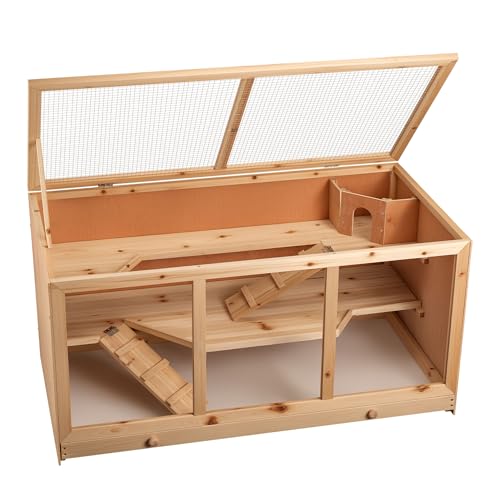 Wiltec Clapier XXL – 115 x 60 x 58 cm – 2 étages – Bois Sapin – avec Esaclier, Couvercle Rabattable et façade vitrée – Cage pour rongeurs Hamsters Souris Rats Lapinière Nichoir Wiltec Clapier XXL – 115 x 60 x 58 cm – 2 étages – Bois Sapin – avec Esaclier, Couvercle Rabattable et façade vitrée – Cage pour rongeurs Hamsters Souris Rats Lapinière Nichoir pas cher