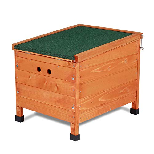 lionto Clapier en Bois avec Deux entrées, 43x43x52 cm, Toit Rabattable en Bitume Hydrofuge et Pieds en Plastique, clapier pour intérieur et extérieur, résistant à l’Hiver 4 lionto Clapier en Bois avec Deux entrées, 43x43x52 cm, Toit Rabattable en Bitume Hydrofuge et Pieds en Plastique, clapier pour intérieur et extérieur, résistant à l’Hiver pas cher