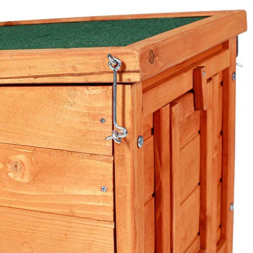 lionto Clapier en Bois avec Deux entrées, 43x43x52 cm, Toit Rabattable en Bitume Hydrofuge et Pieds en Plastique, clapier pour intérieur et extérieur, résistant à l’Hiver 5 lionto Clapier en Bois avec Deux entrées, 43x43x52 cm, Toit Rabattable en Bitume Hydrofuge et Pieds en Plastique, clapier pour intérieur et extérieur, résistant à l’Hiver pas cher