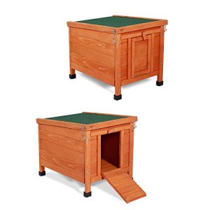 lionto Clapier en Bois avec Deux entrées, 43x43x52 cm, Toit Rabattable en Bitume Hydrofuge et Pieds en Plastique, clapier pour intérieur et extérieur, résistant à l’Hiver lionto Clapier en Bois avec Deux entrées, 43x43x52 cm, Toit Rabattable en Bitume Hydrofuge et Pieds en Plastique, clapier pour intérieur et extérieur, résistant à l’Hiver pas cher